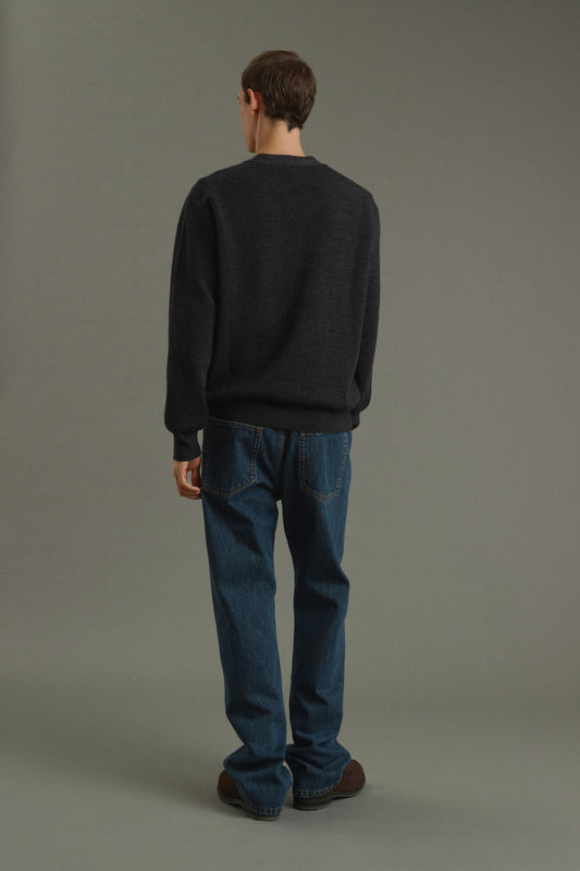 Jean Tom - Denim Bleu Délavé - Coton - Homme