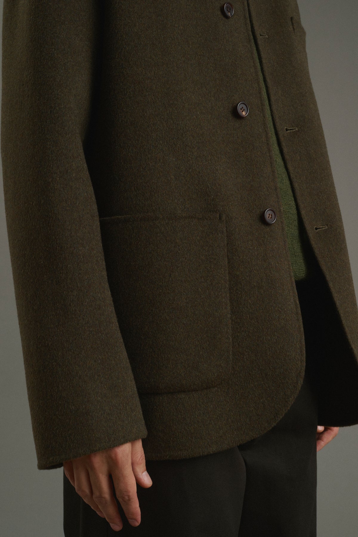 Veste Eole - Kaki Chiné - Double Face - Homme vue 6