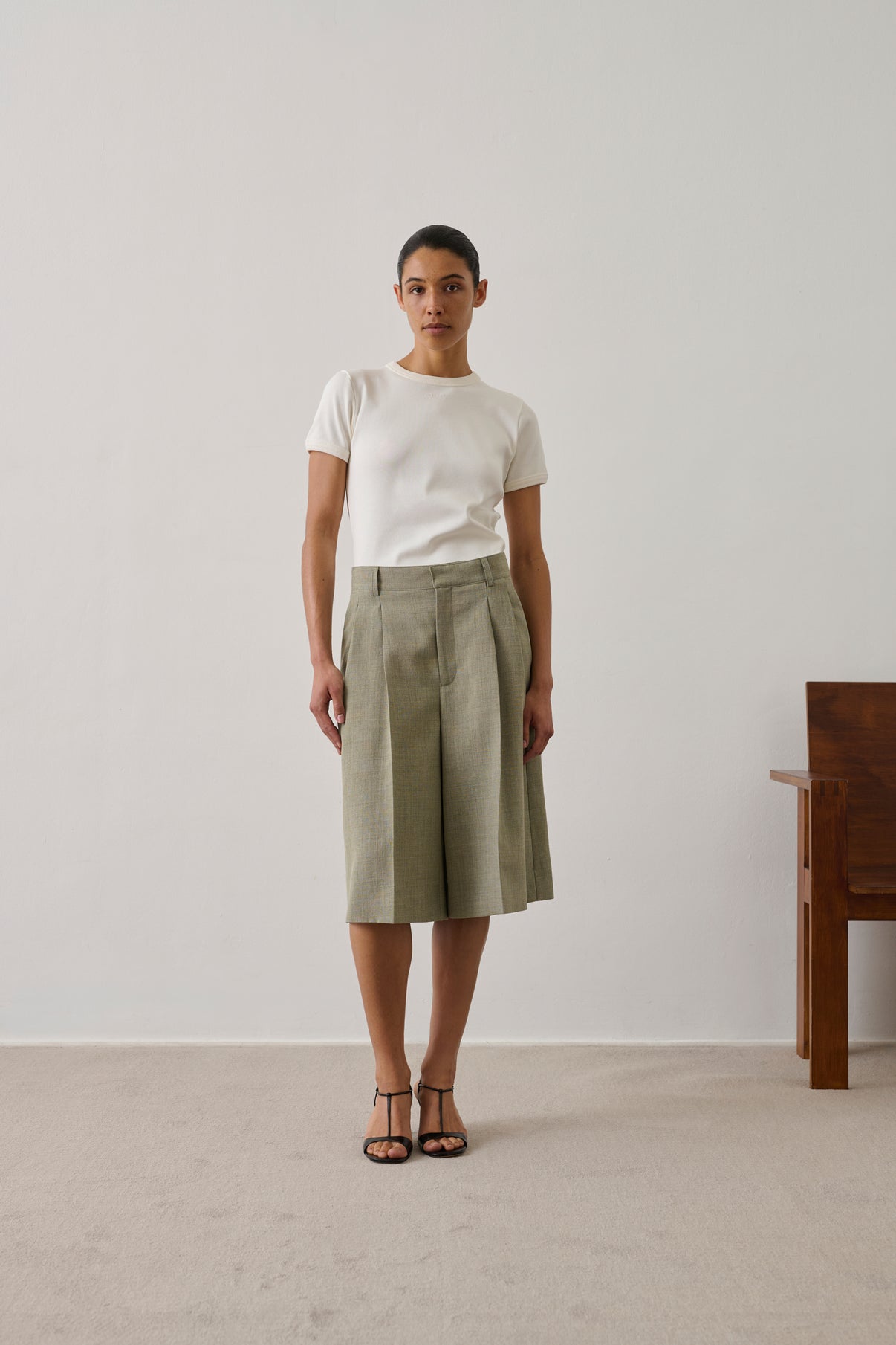 Bermuda Imogen - Mandorla - Cotone - Donna vue 1