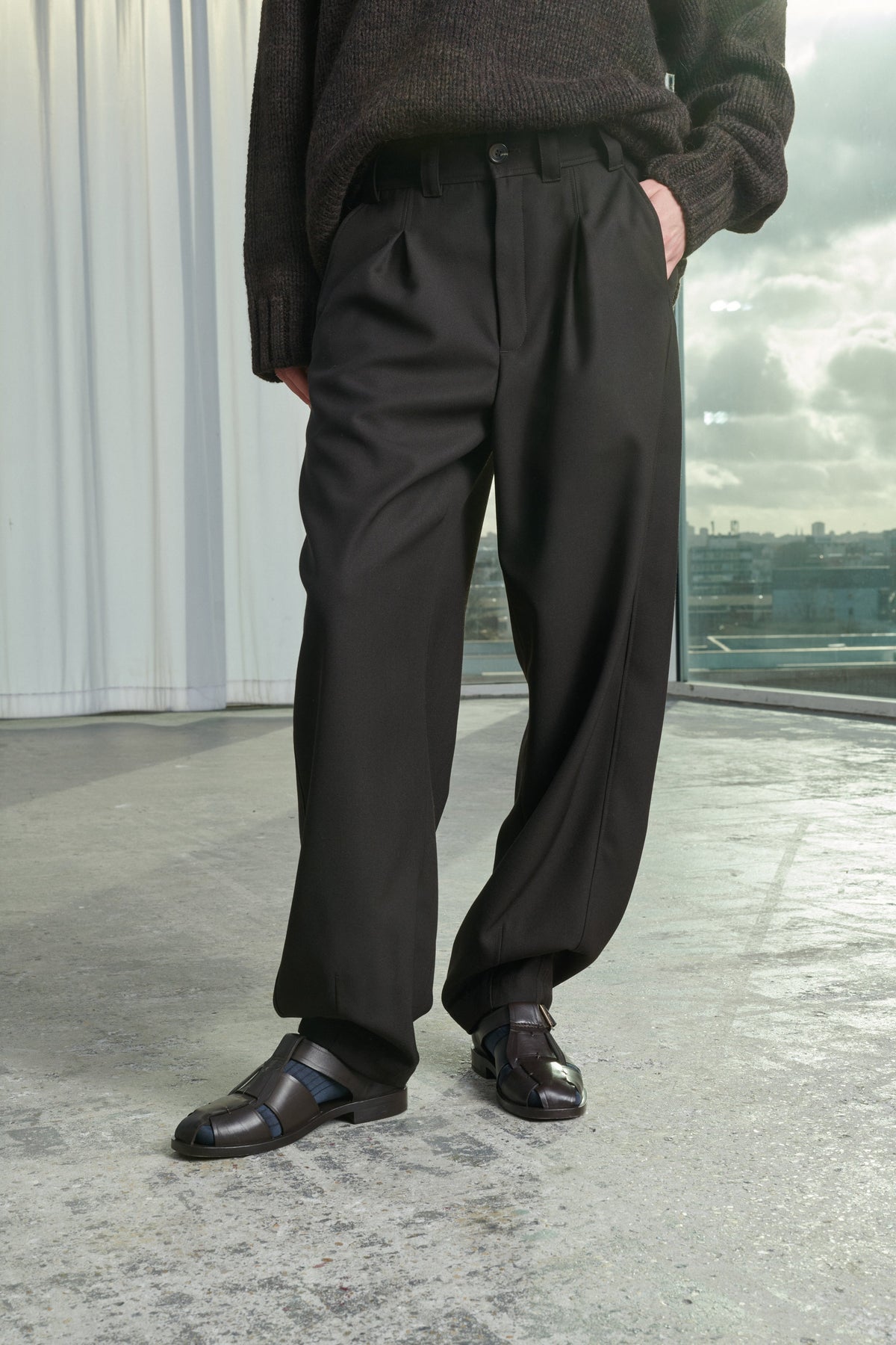 PANTALONI TIMON CARBONE