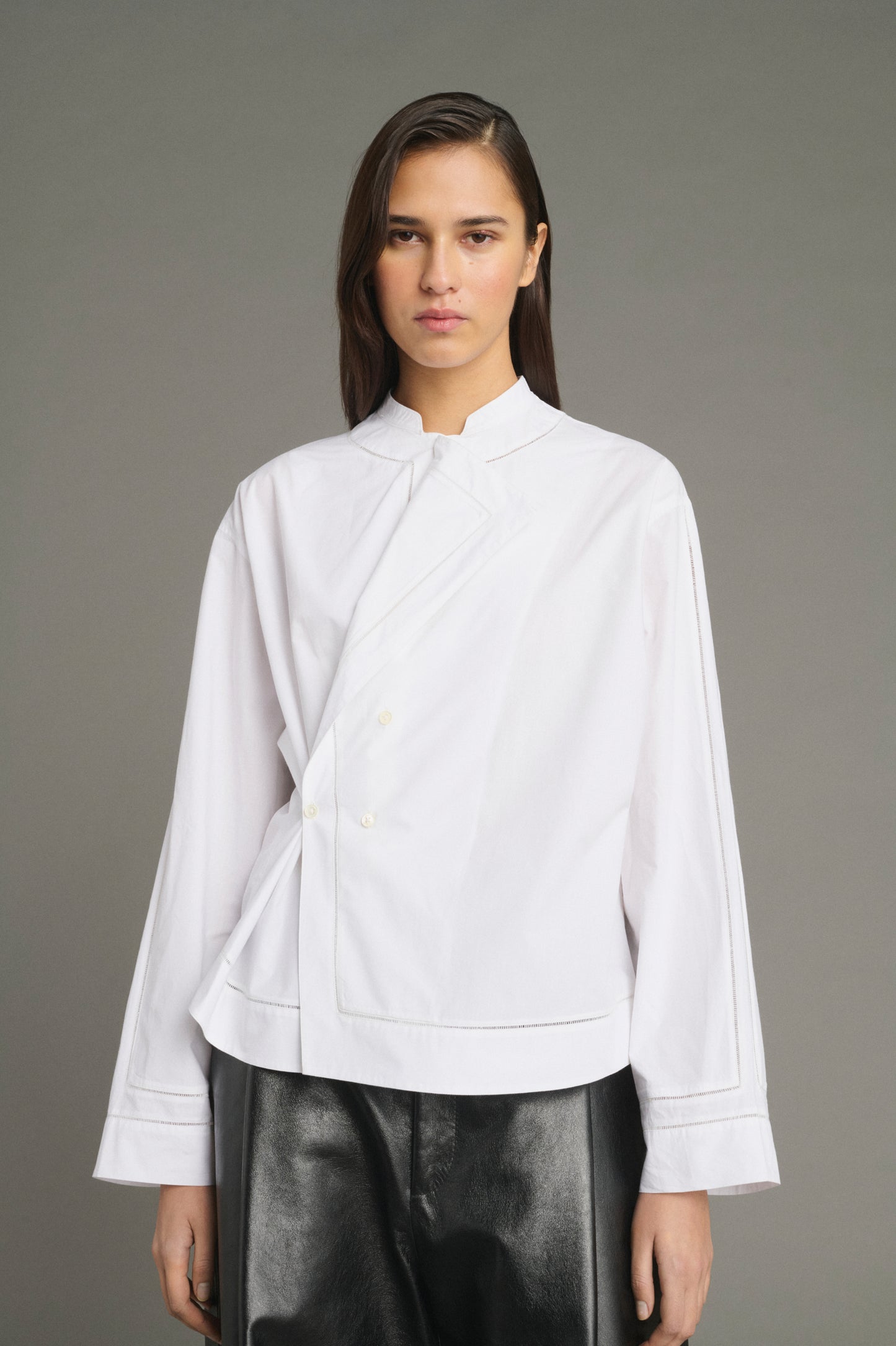 Blusa Lorraine - Bianco - Cotone - Donna