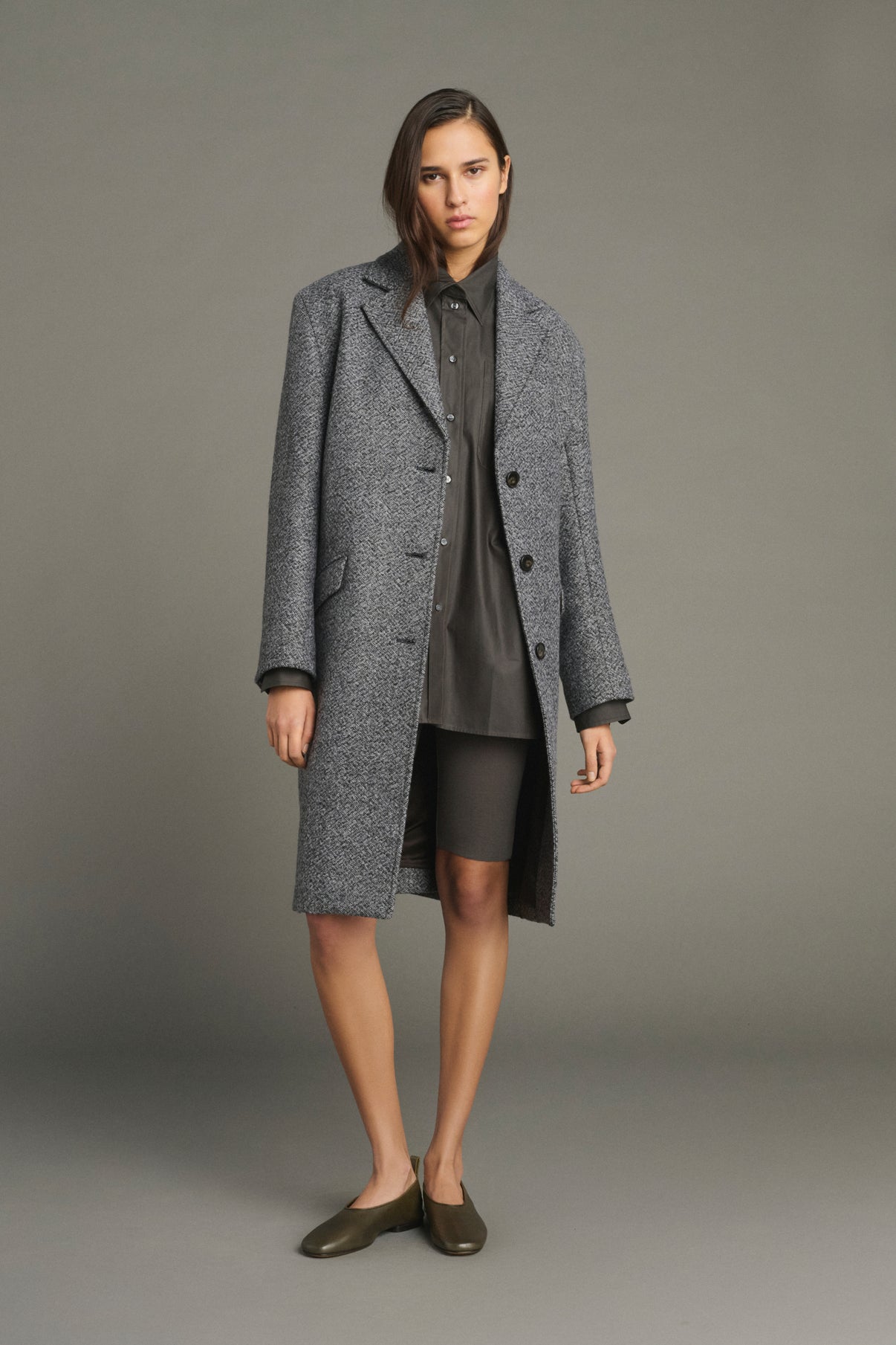 Cappotto Leon - Grigio/Nero - Lana - Donna vue 1