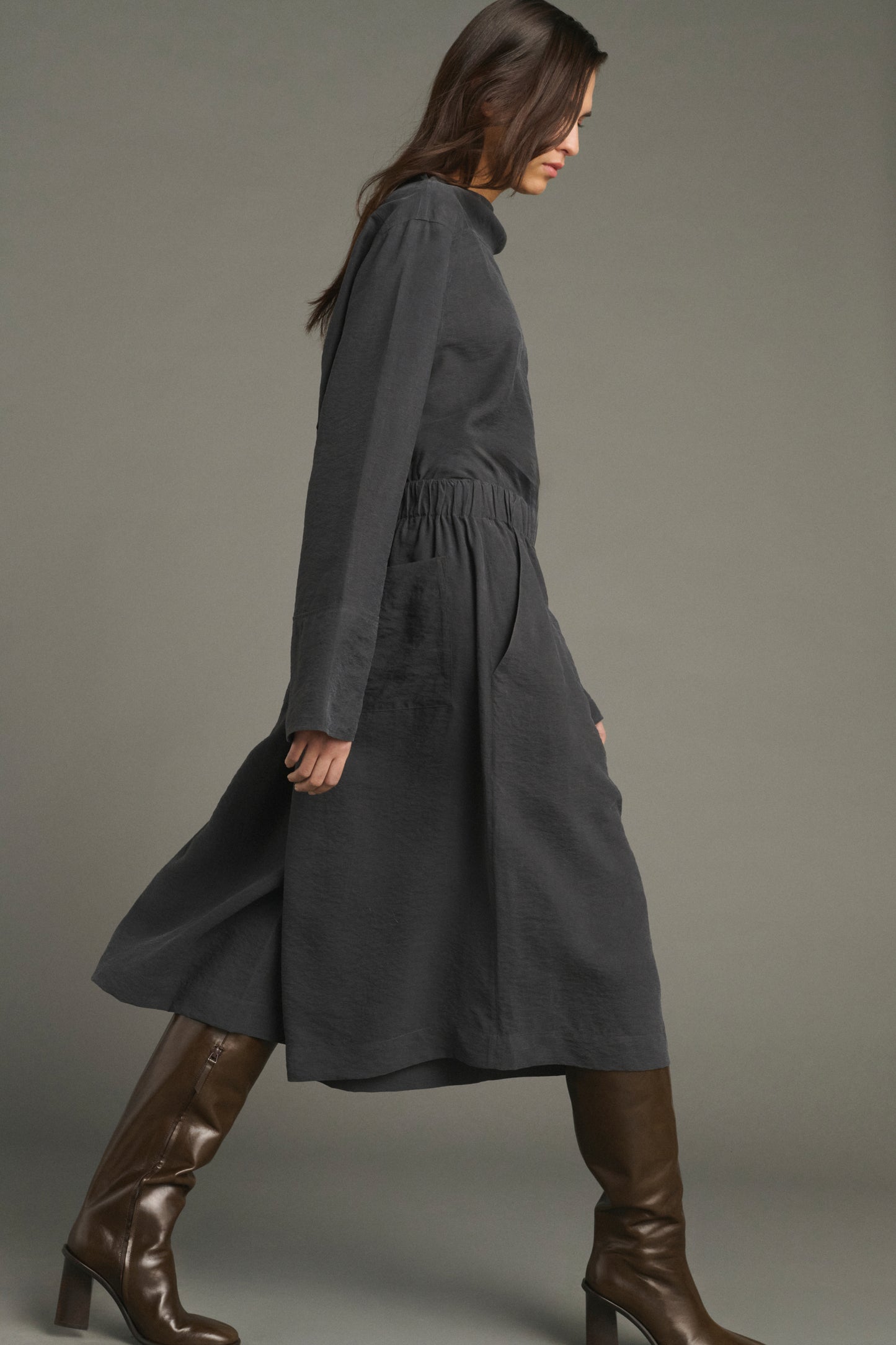 Bermuda Lexie - Grigio Antracite - Seta - Donna