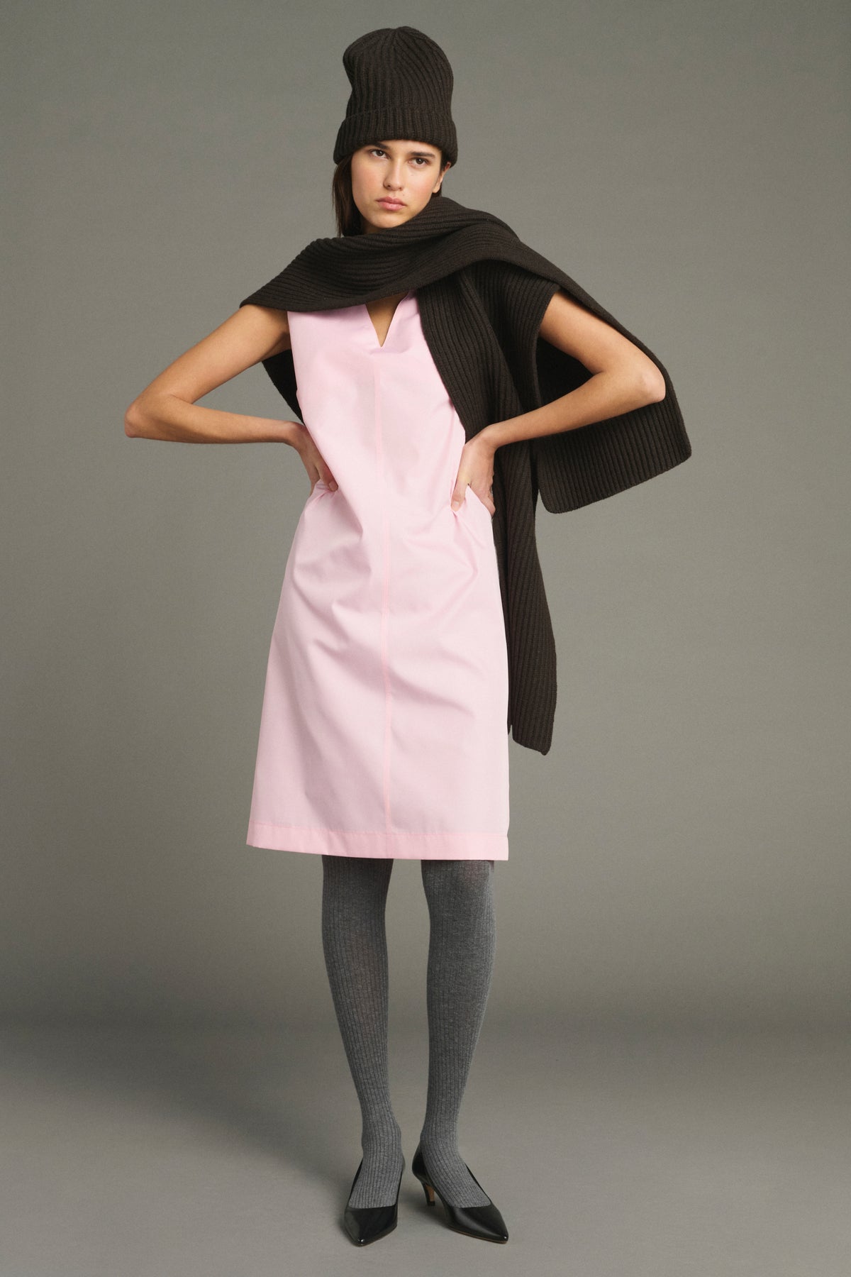 Sciarpa Loretta - Cioccolato - Lana Merino - Donna vue 3