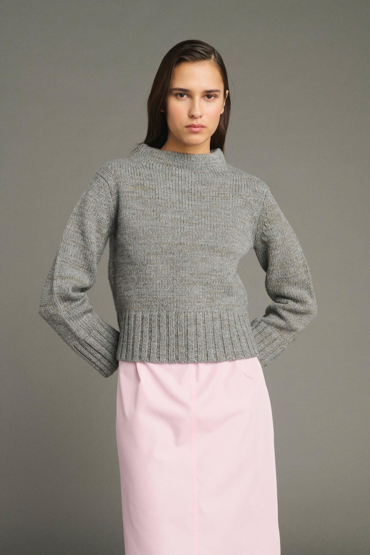 Pull Jennah - Gris - Femme vue 3