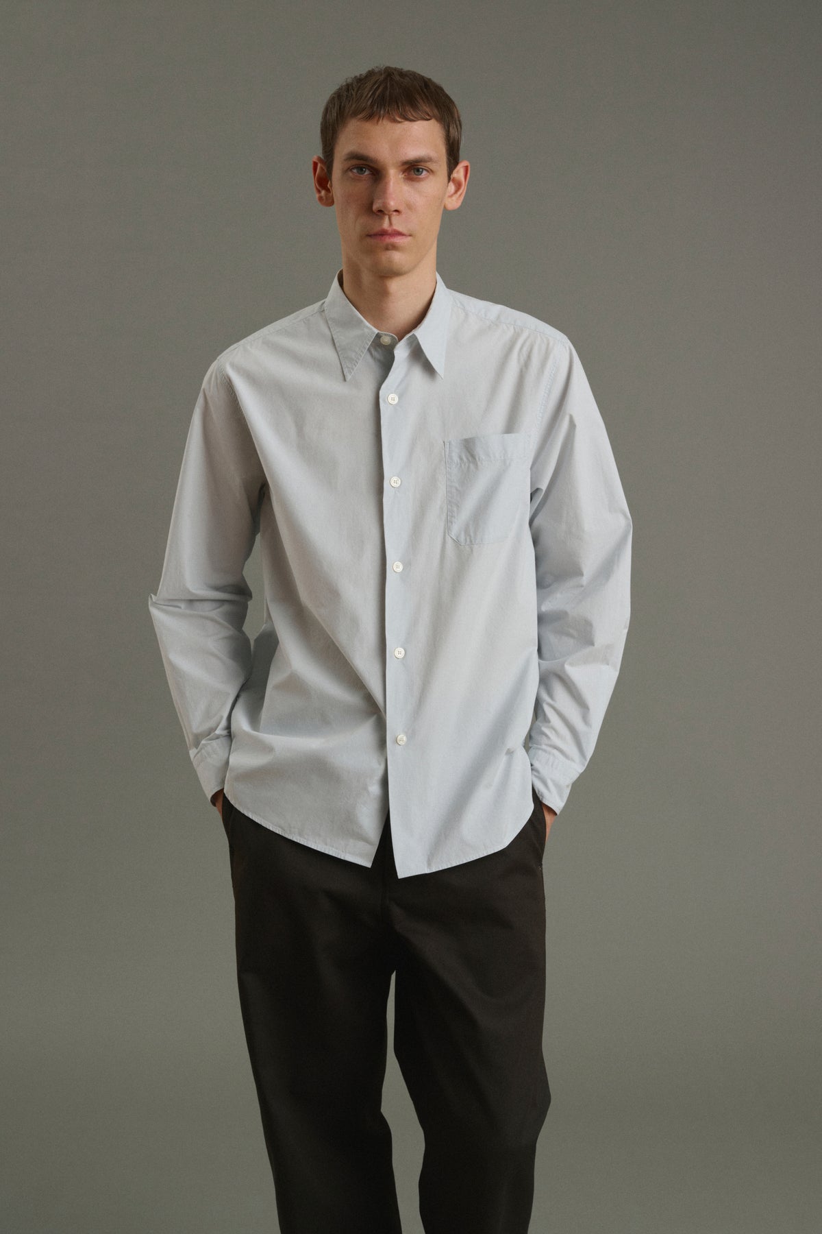 Camicia Glenn - Azzurro pallido - Cotone - Uomo
