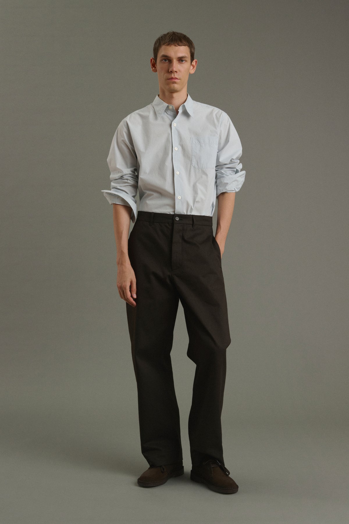 Camicia Glenn - Azzurro pallido - Cotone - Uomo vue 5