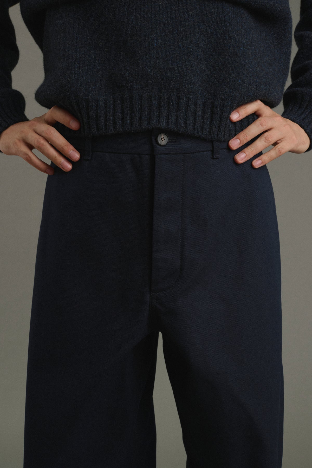 Pantaloni Chet - Blu navy - Cotone - Uomo vue 4