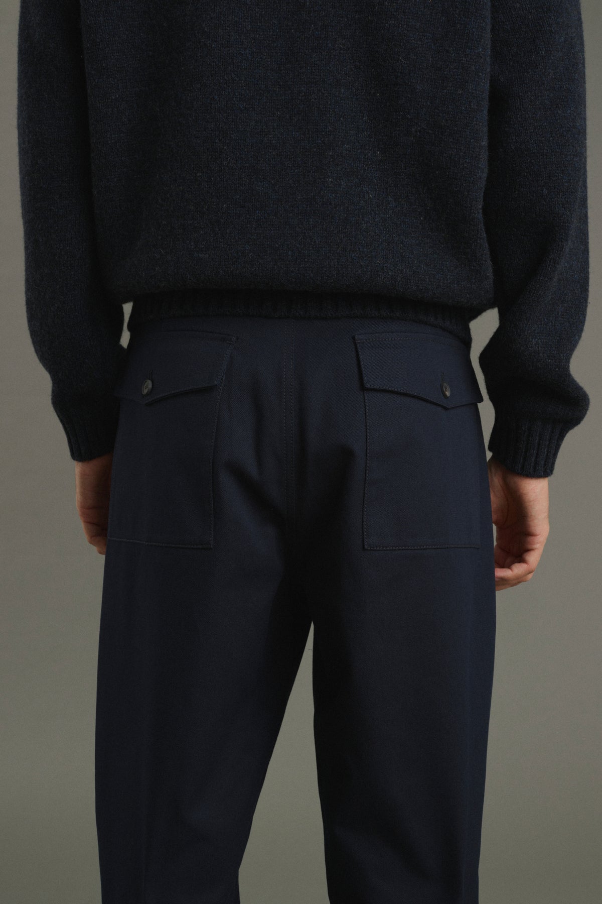 Pantaloni Chet - Blu navy - Cotone - Uomo