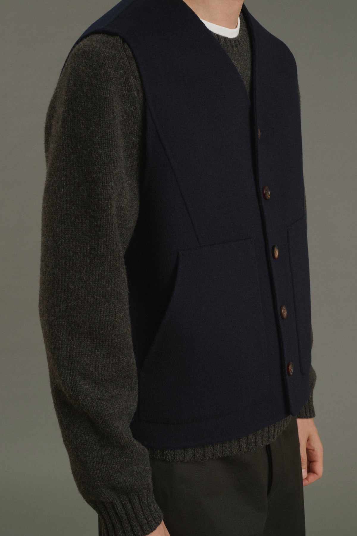 Veste Romain - Deep Navy - Double Face - Homme vue 5