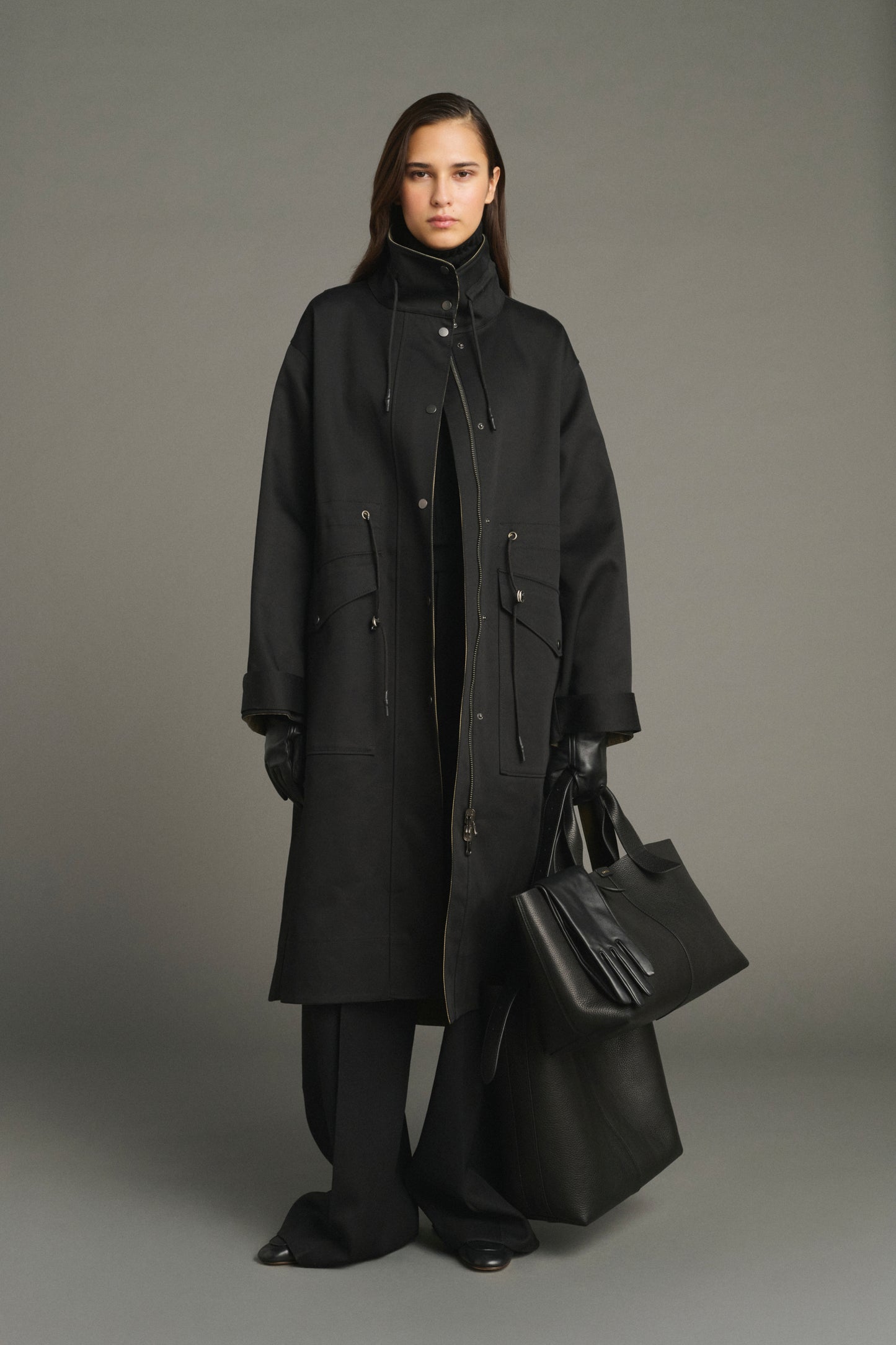 Borsa Suave - Noir Cuir Grainé Baguette - Soeur