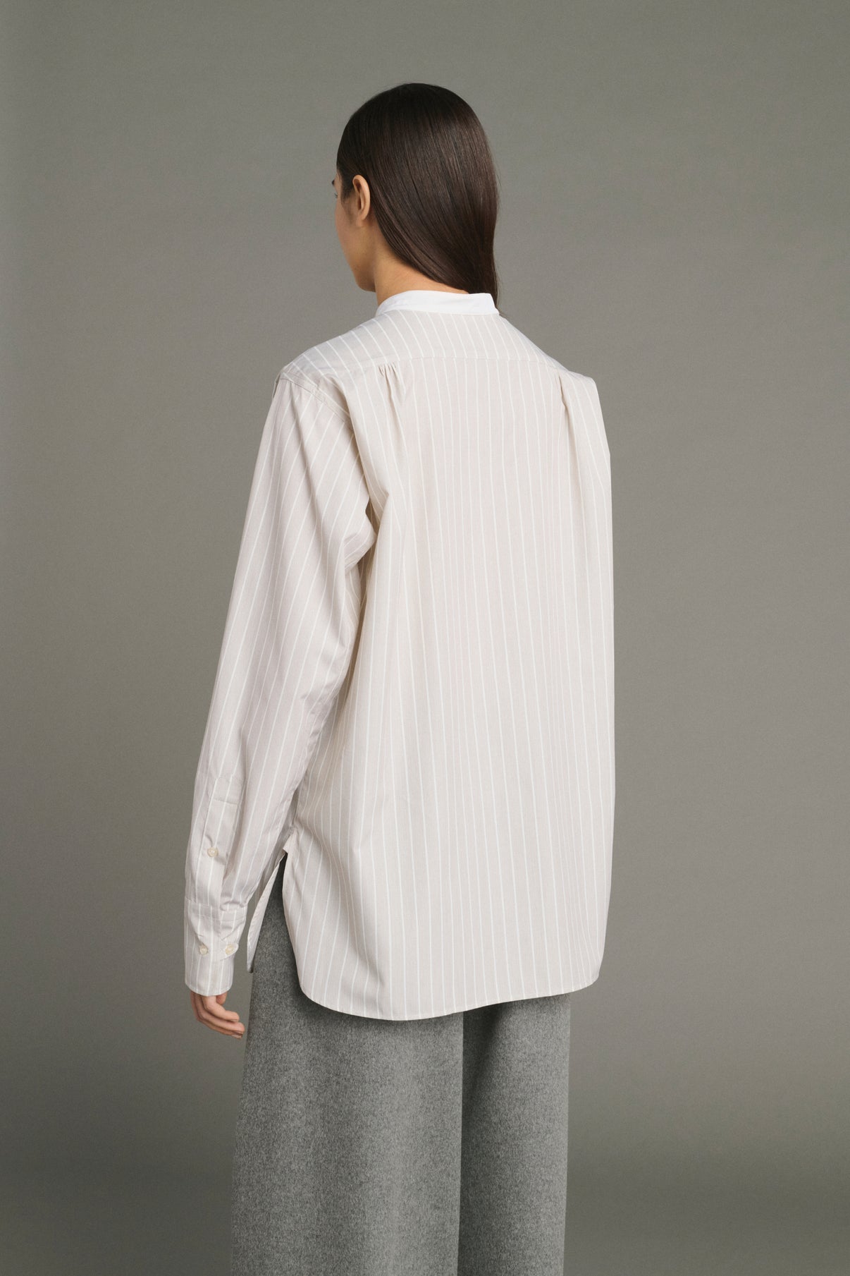 Camicia Lucile - Nocciola/Écru - Cotone - Donna vue 2