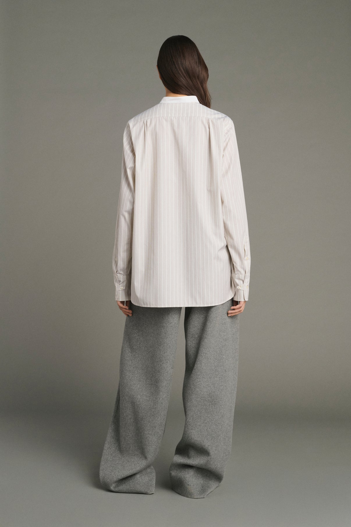Camicia Lucile - Nocciola/Écru - Cotone - Donna vue 4