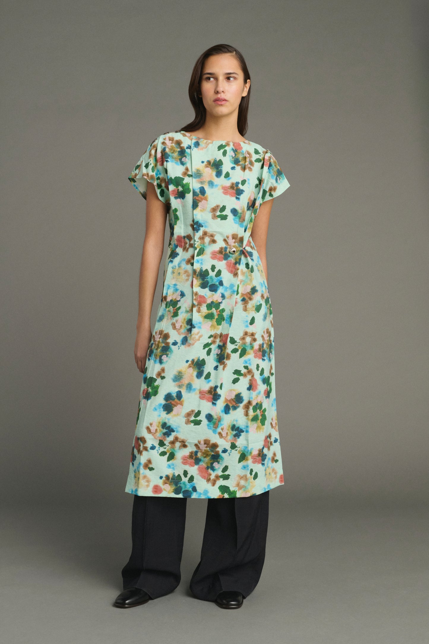 Abito Jade - Turchese - Seta - Donna