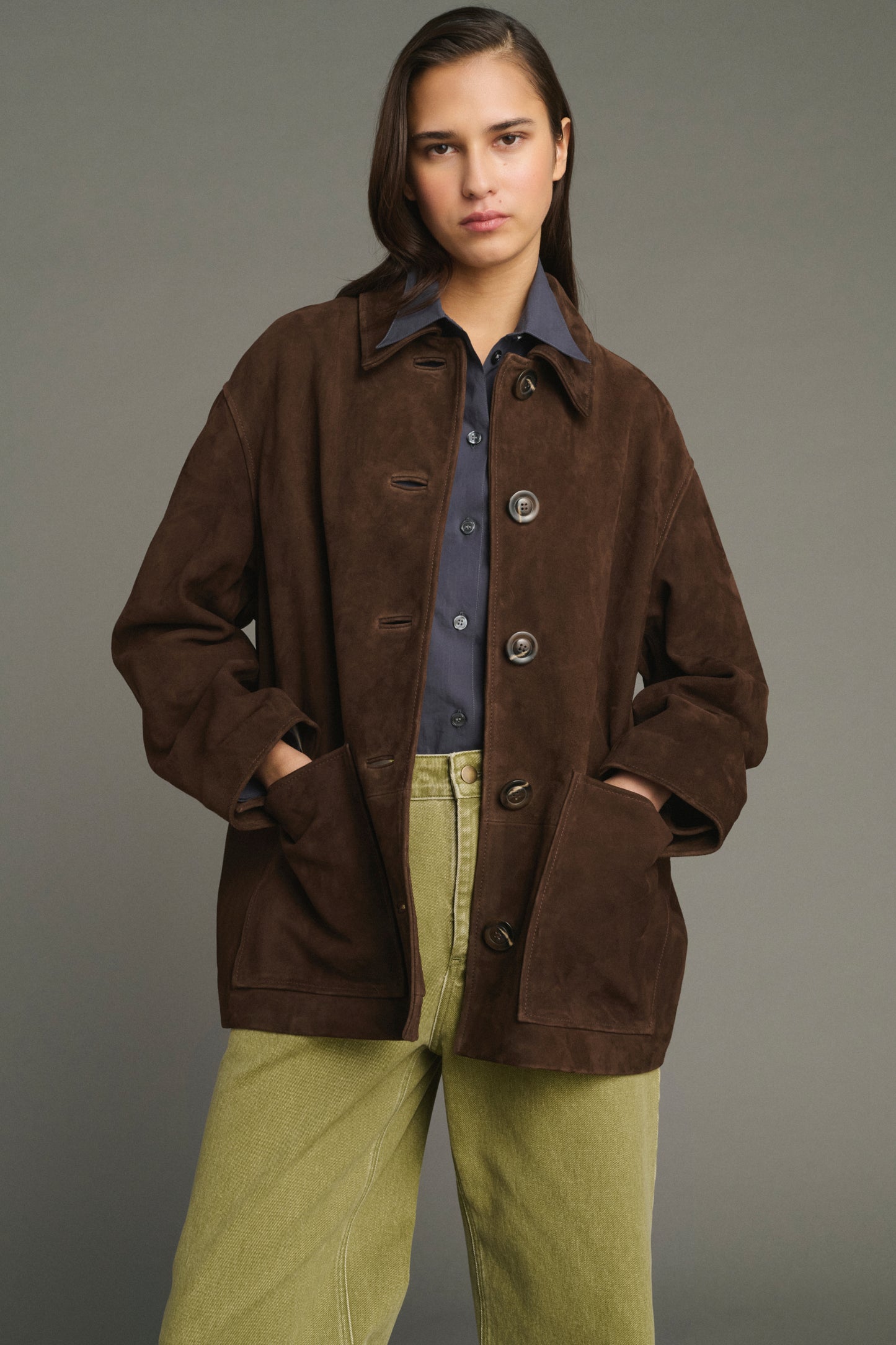 Vincenzo jacket - Ebony - Leather - Women