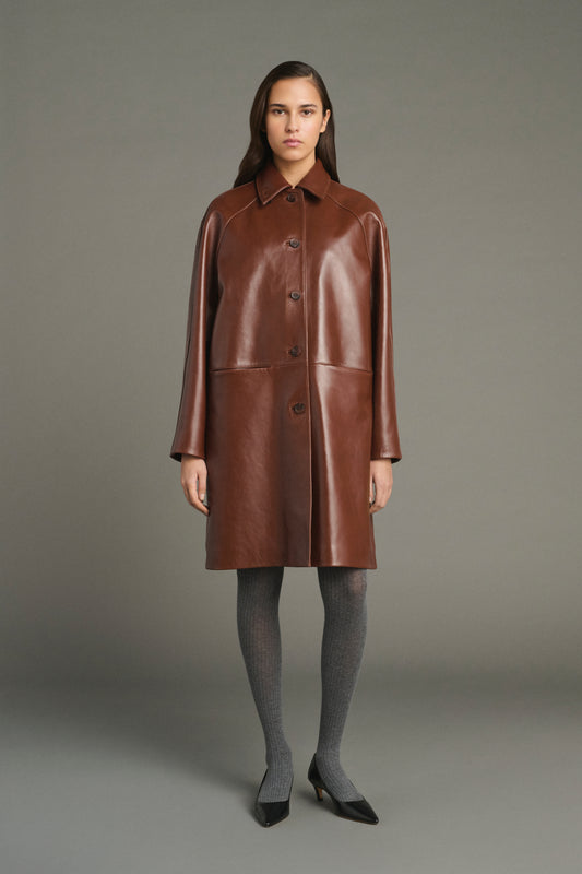 Maglione Karl - Marrone Chiné - Lana Merinos - Donna