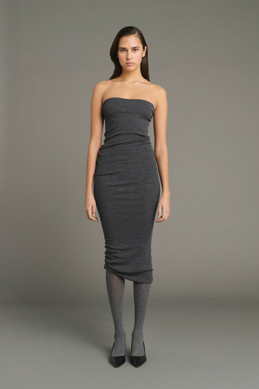 Abito Lilia - Grigio Antracite - Lana - Donna