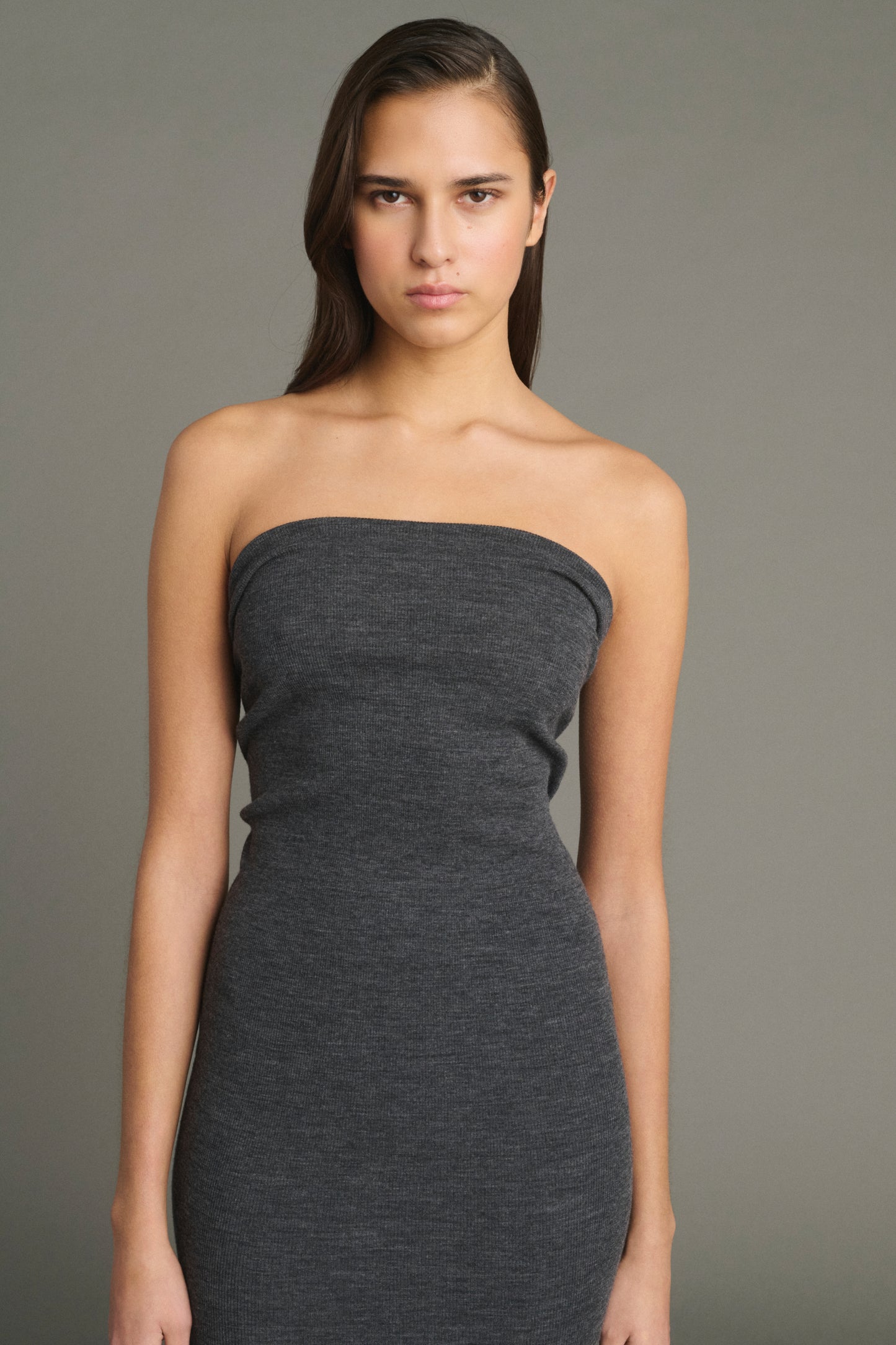 Abito Lilia - Grigio Antracite - Lana - Donna