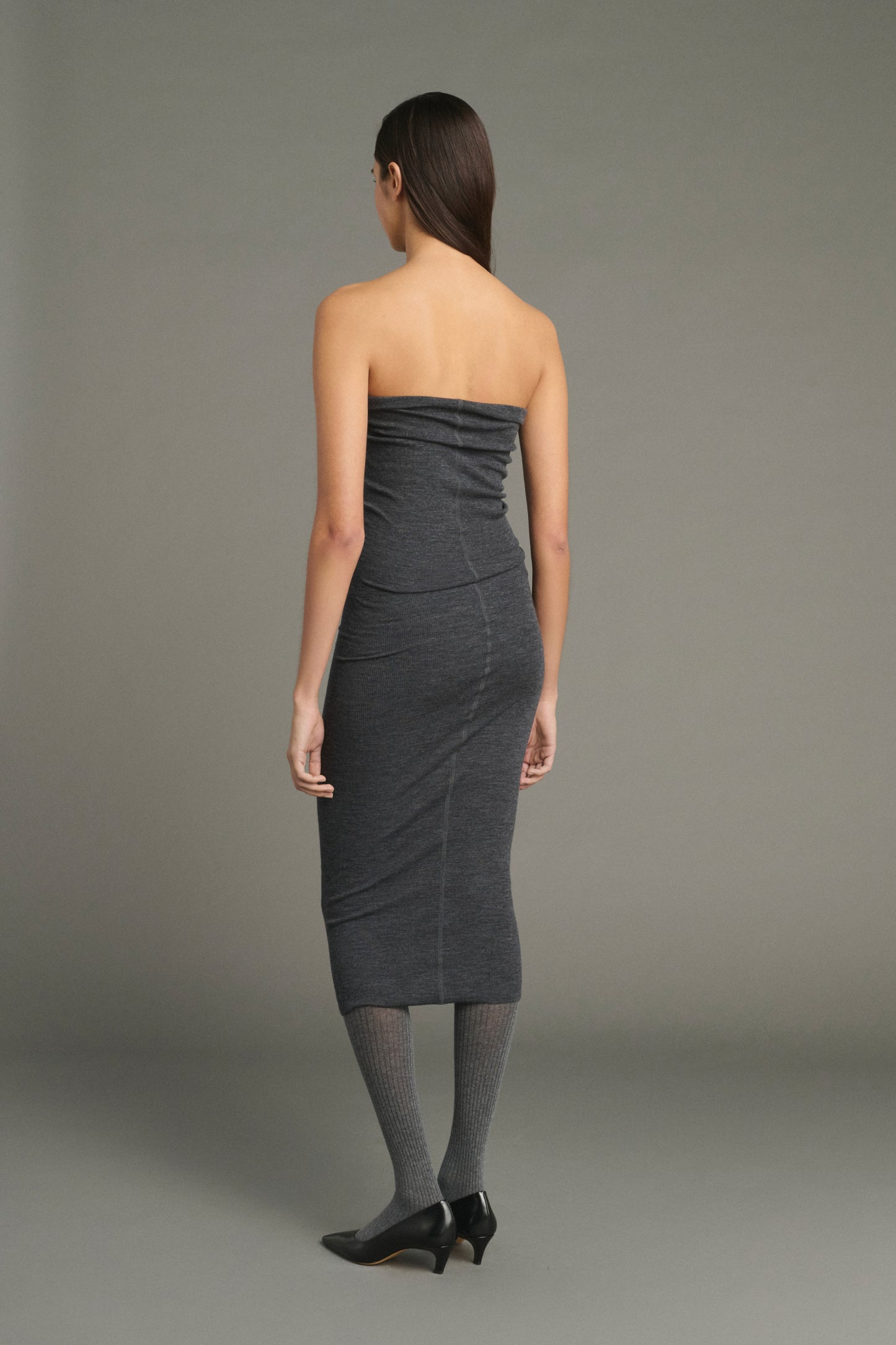 Abito Lilia - Grigio Antracite - Lana - Donna