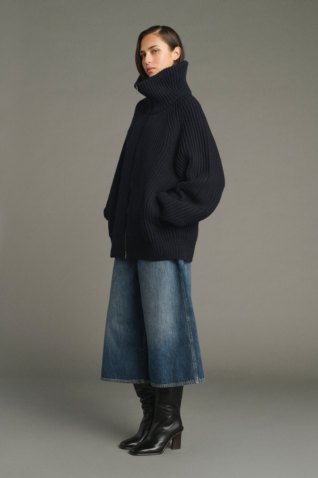 Giacca Jasper - Navy - Lana Merino - Donna vue 5