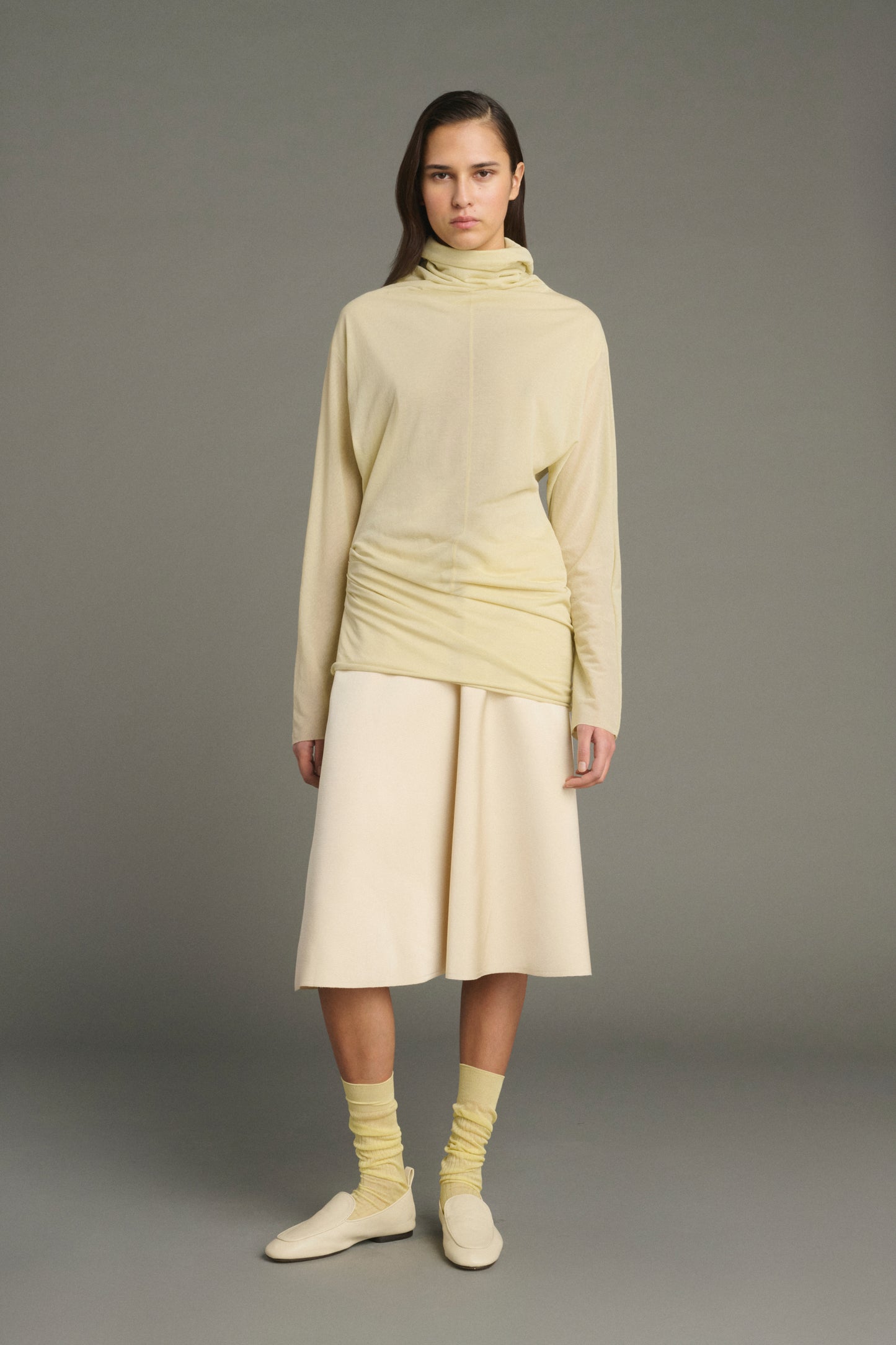 Mocassini Nine - Avorio - Pelle - Donna