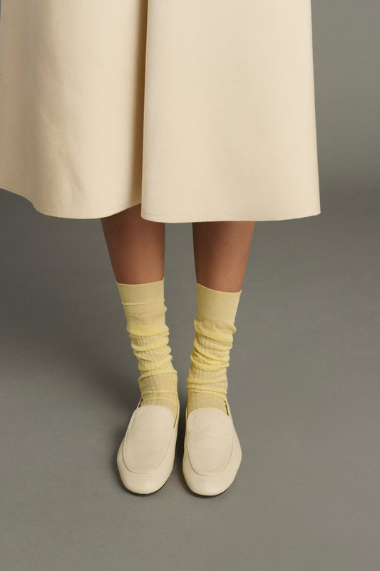 Mocassini Nine - Avorio - Pelle - Donna