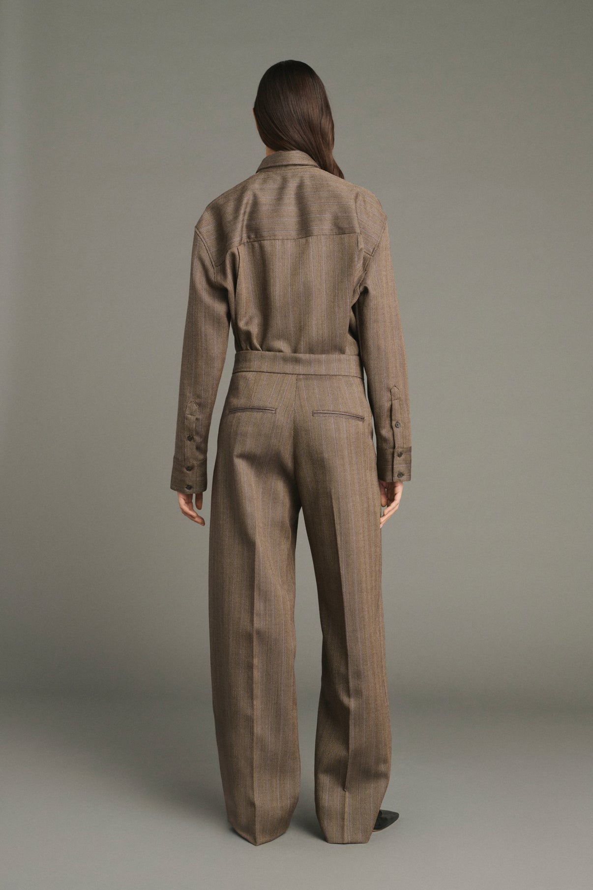 Pantaloni Jocelyn - Marrone/Parma - Lana - Donna vue 2