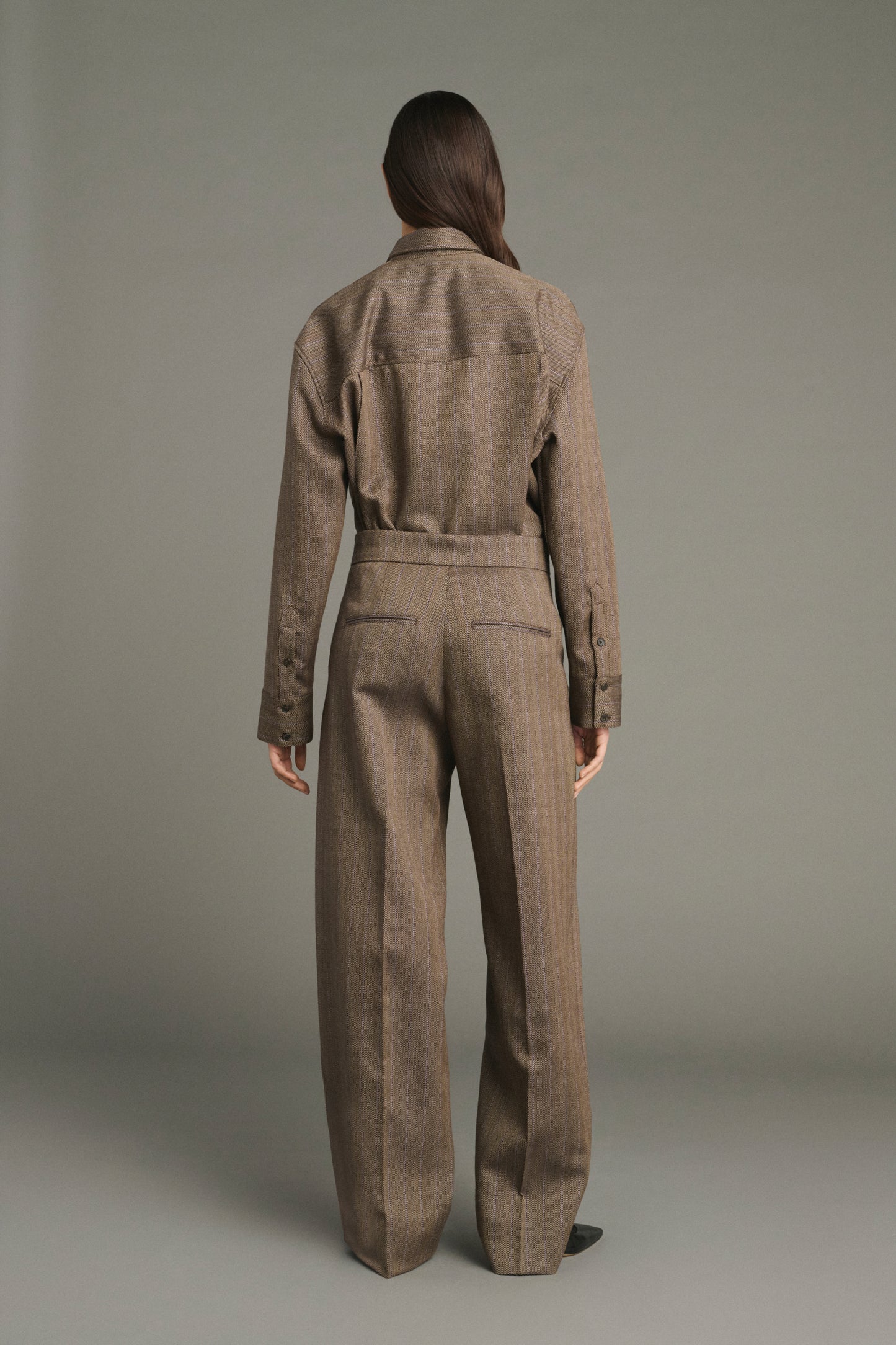 Pantaloni Jocelyn - Marrone/Parma - Lana - Donna