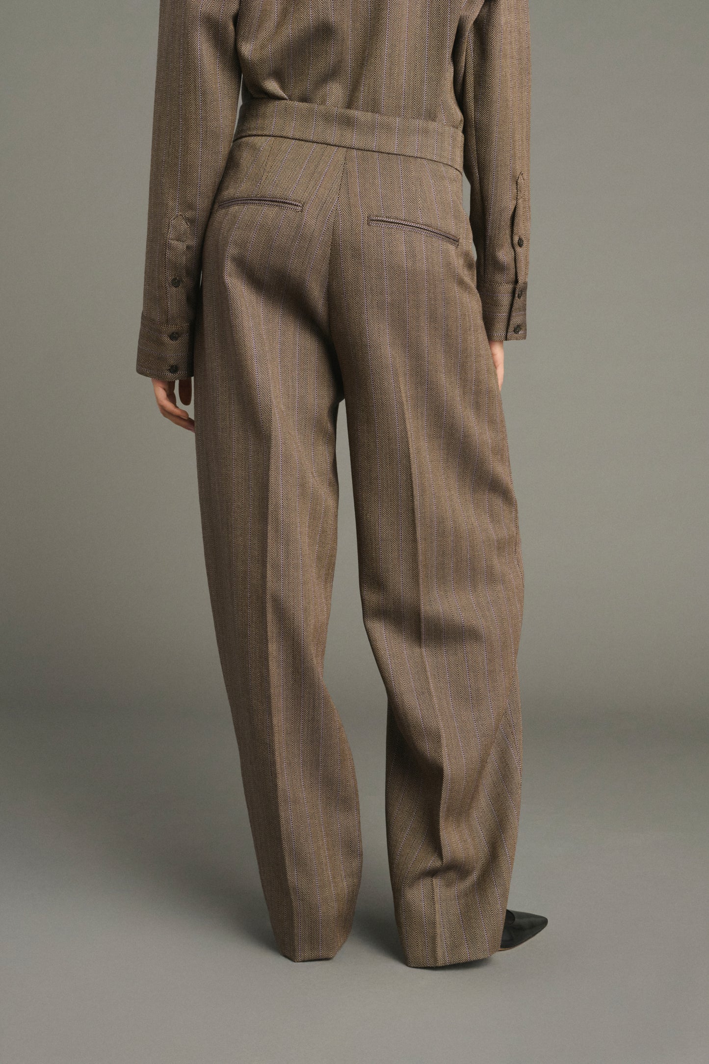 Pantaloni Jocelyn - Marrone/Parma - Lana - Donna