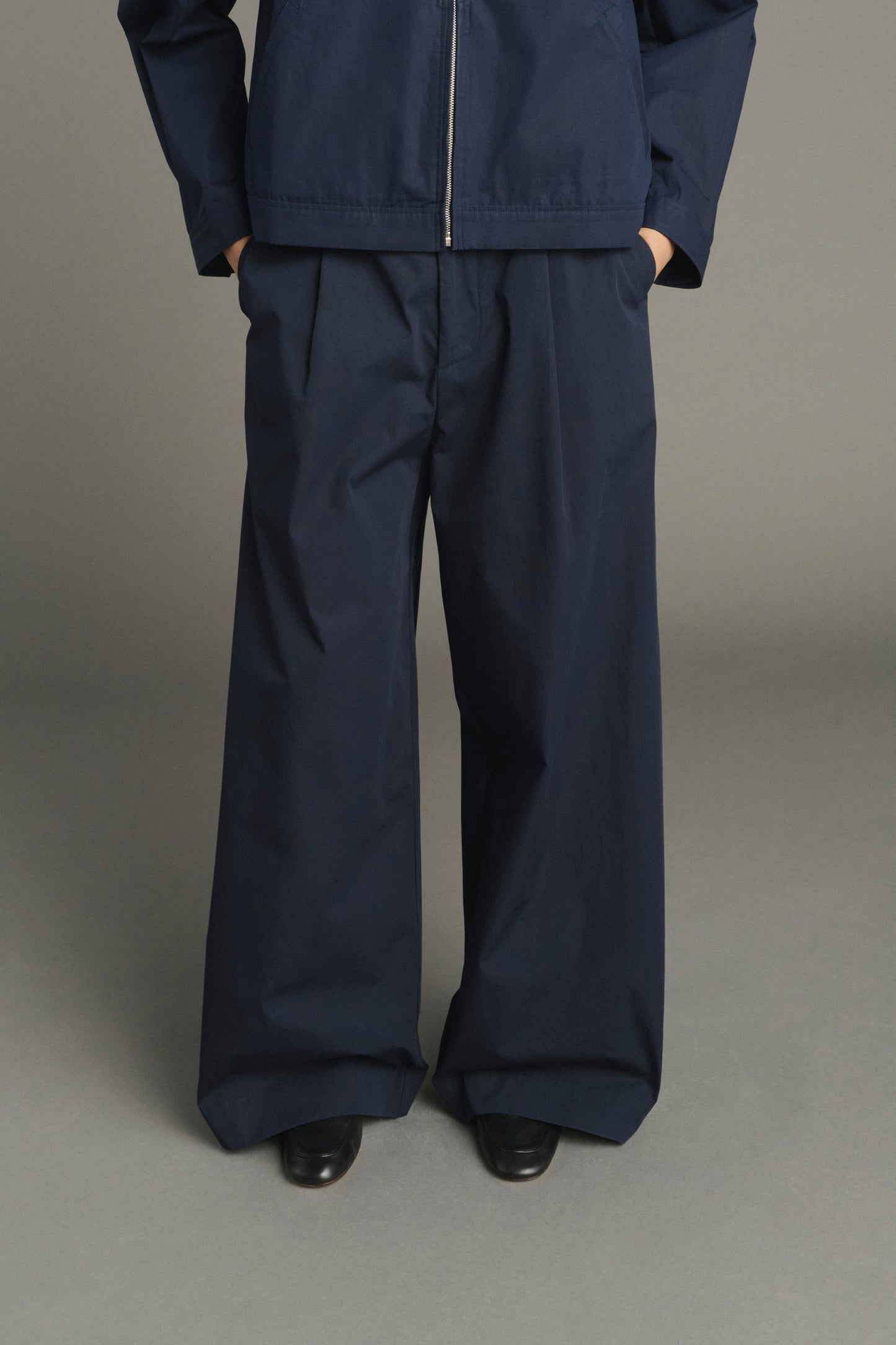 Pantalon Hugues - Navy - Coton - Femme