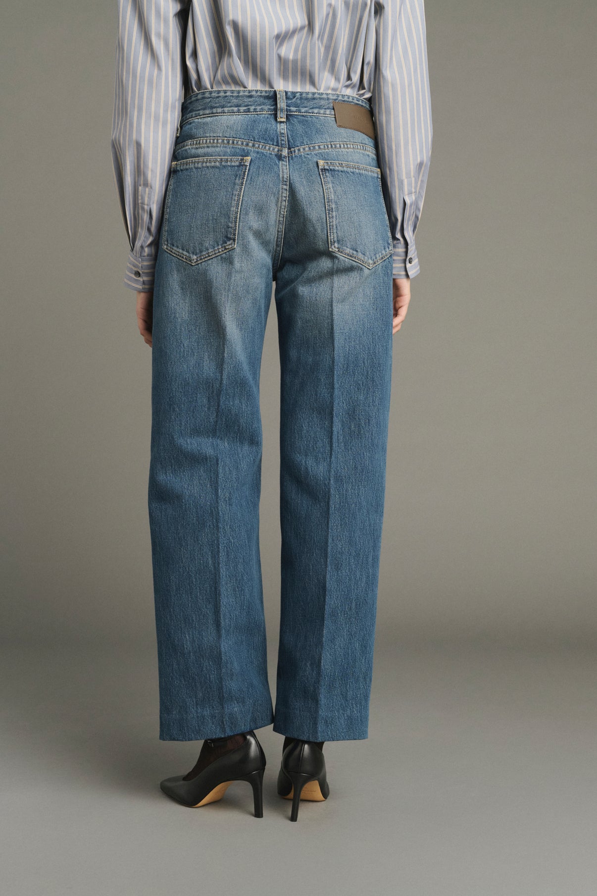 Jeans Jerry - denim Blu Slavato - Coton - Donna vue 3