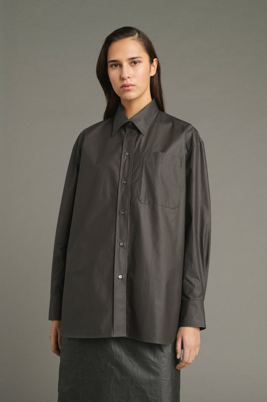 Camicia Carlotta - Marrone Scuro - Cotone - Donna