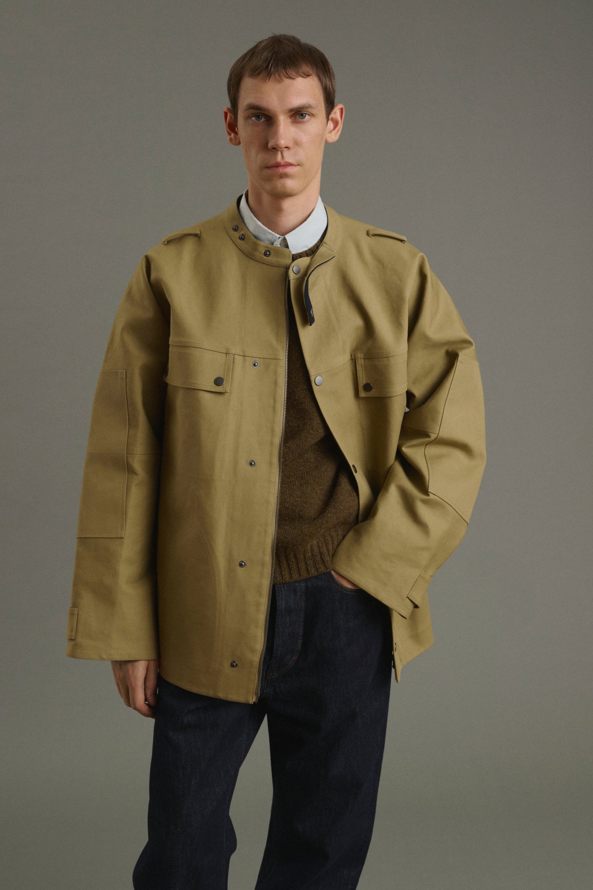 Manteau Martin - Beige - Coton - Homme vue 3