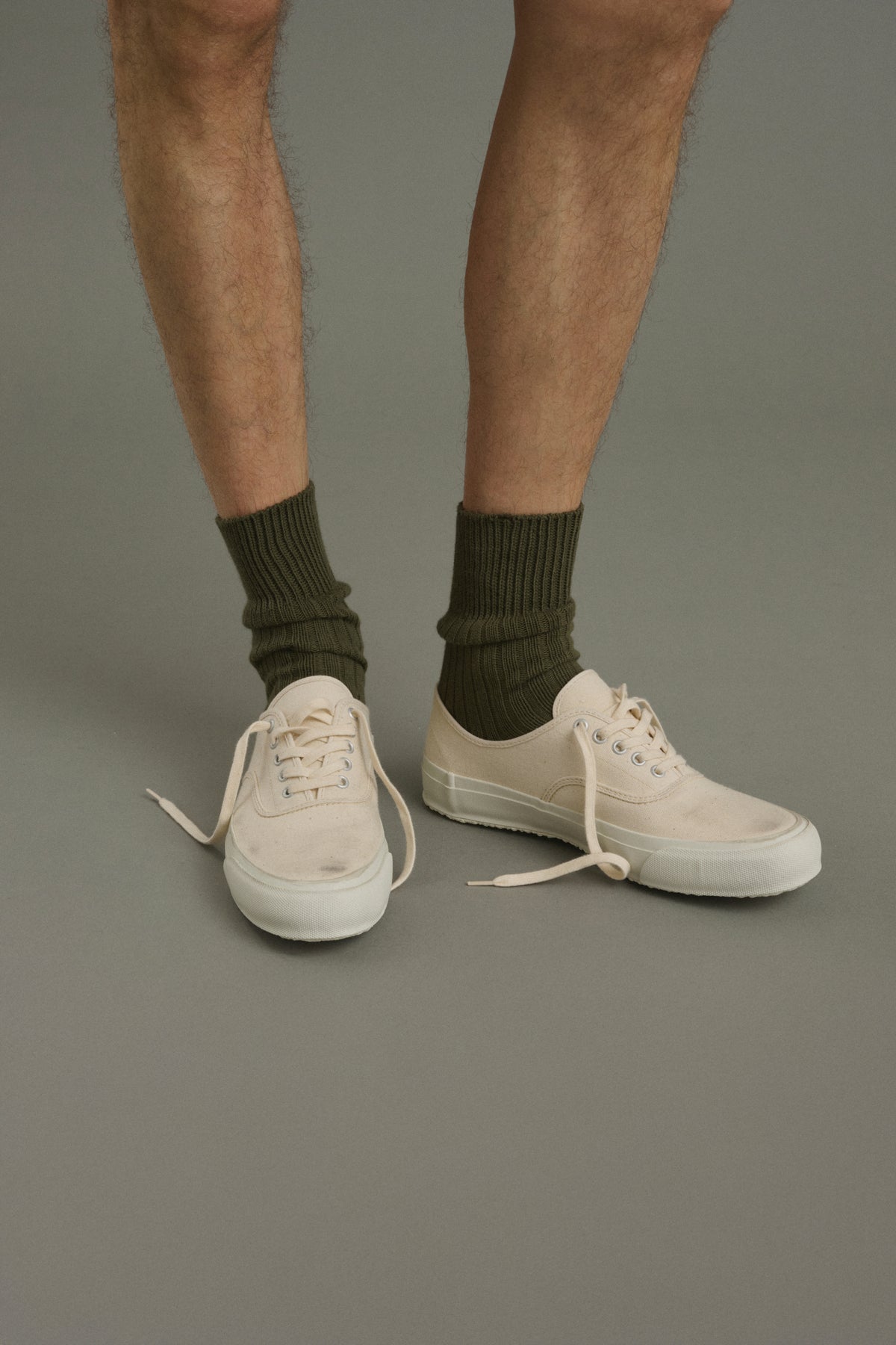 Calzini Barth - Kaki - Cotone - Uomo vue 2