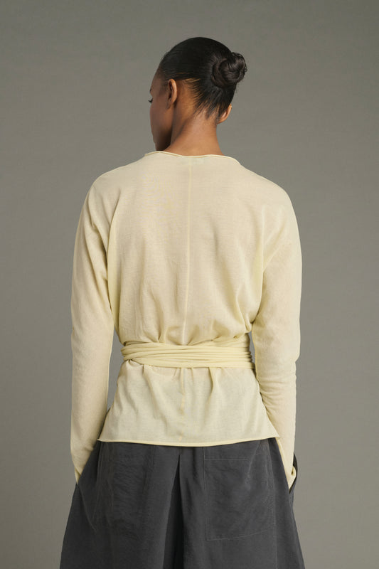 Tee-Shirt Luth - Jaune Pâle - Coton - Femme