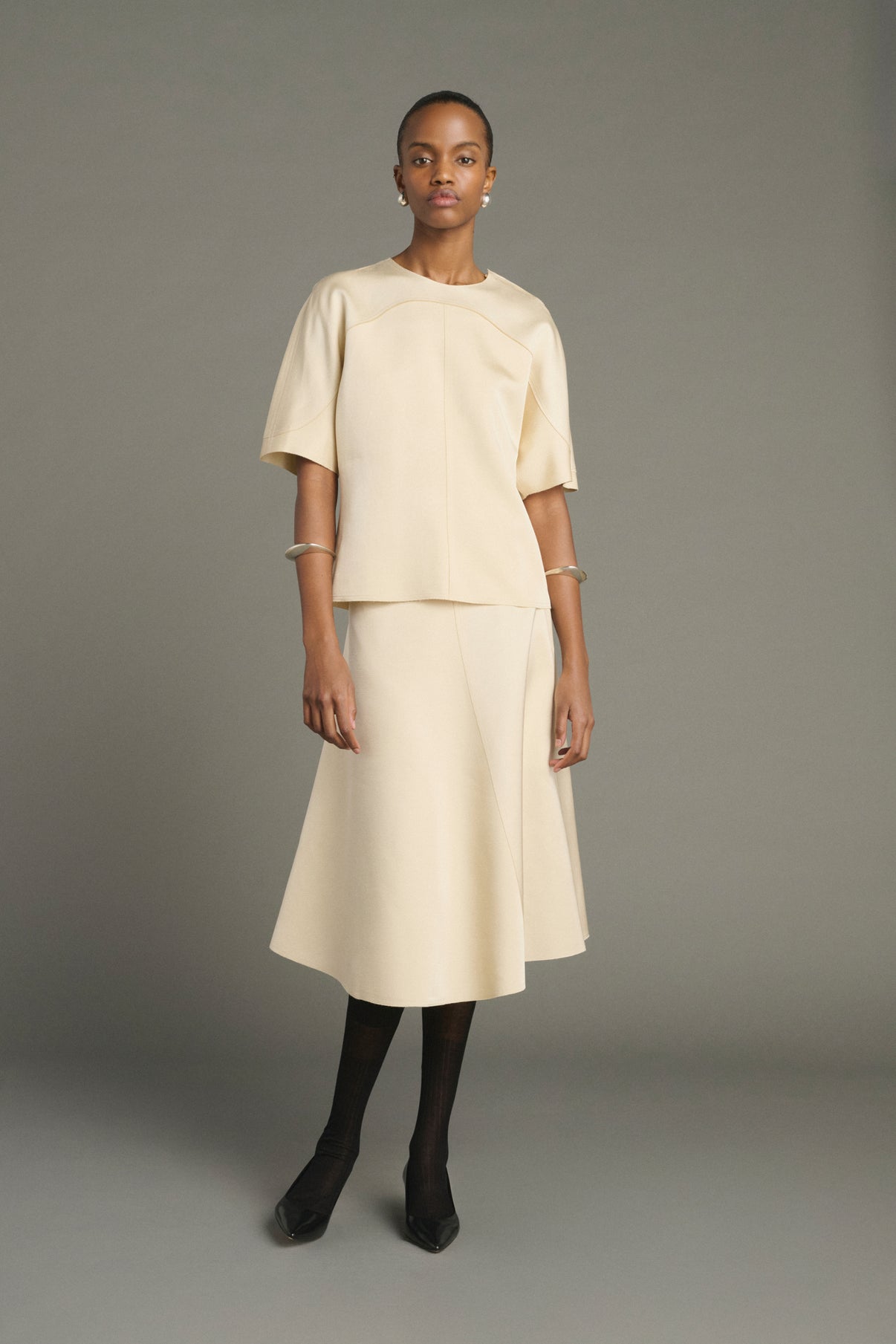 Gonna Kelya - Crema - Donna vue 1