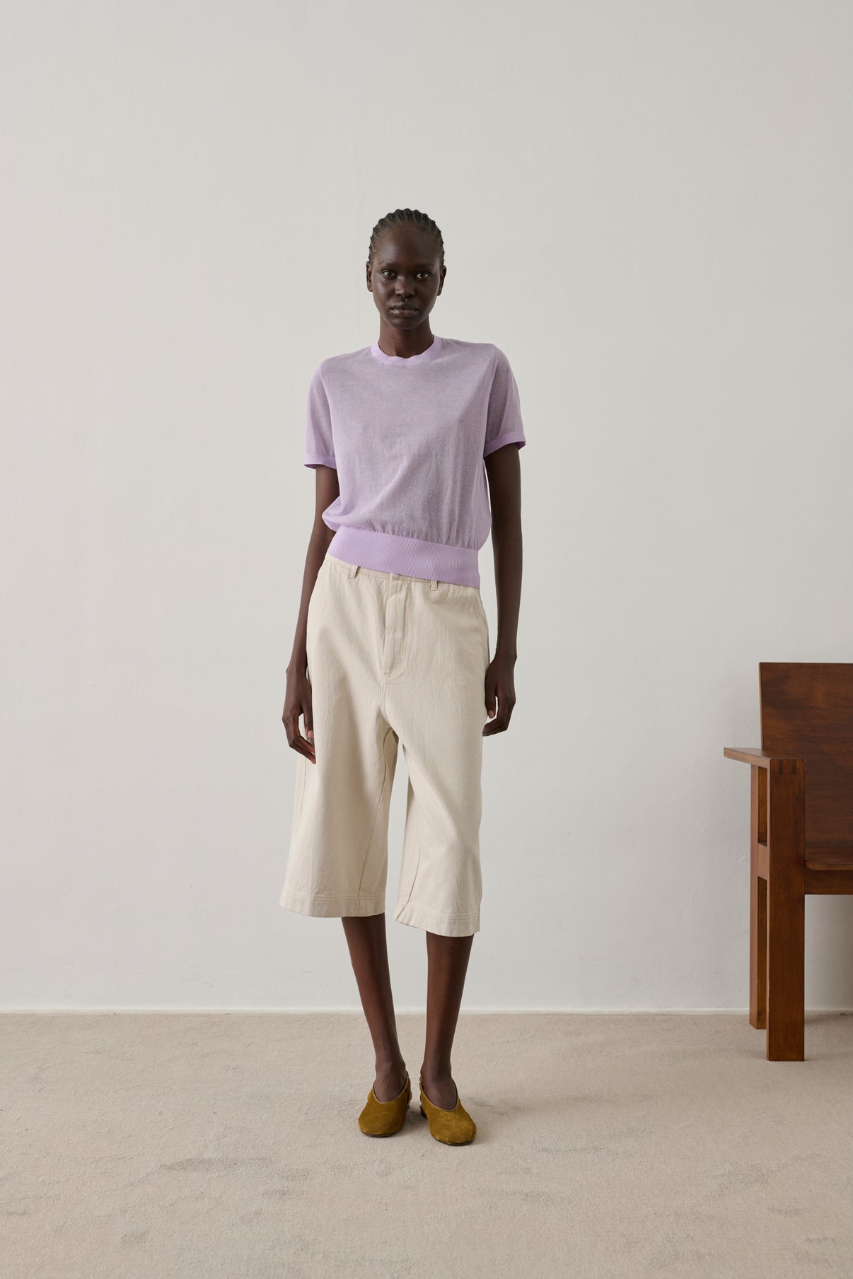 Bermuda Francis - Bianco Grès - Cotone - Donna vue 3