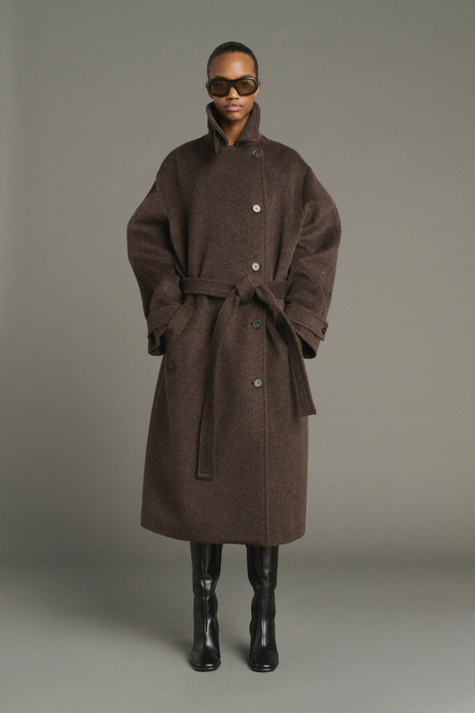 Manteau Jules - Marron - Laine - Femme