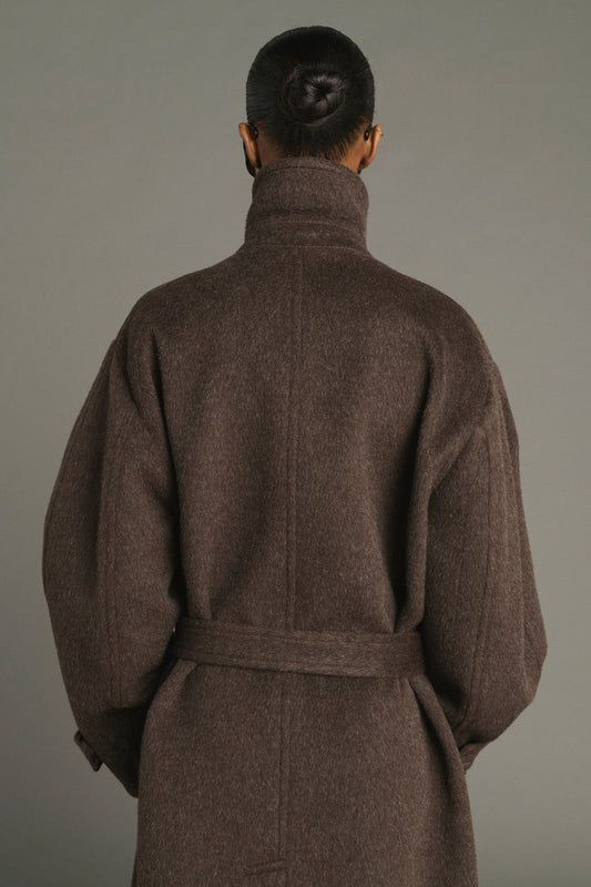 Manteau Jules - Marron - Laine - Femme