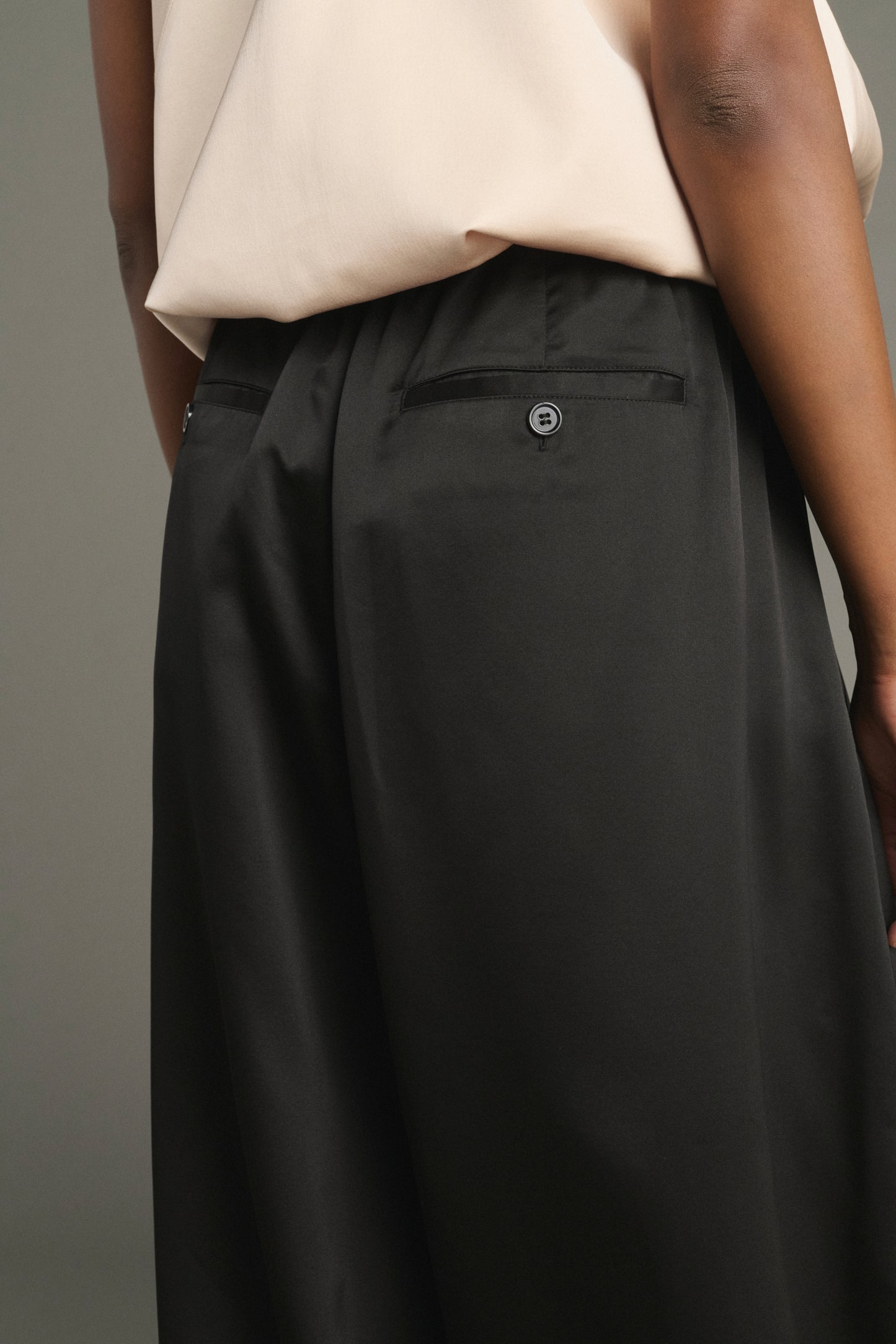Pantalon Leopold - Noir - Soie - Femme