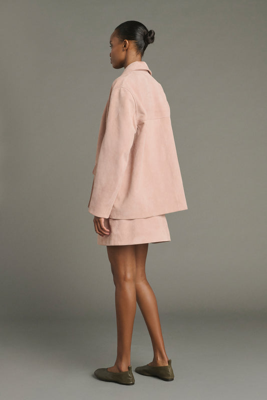 Giacca Lorenzo - Rosa Antico Crosta di Pelle Donna - Soeur