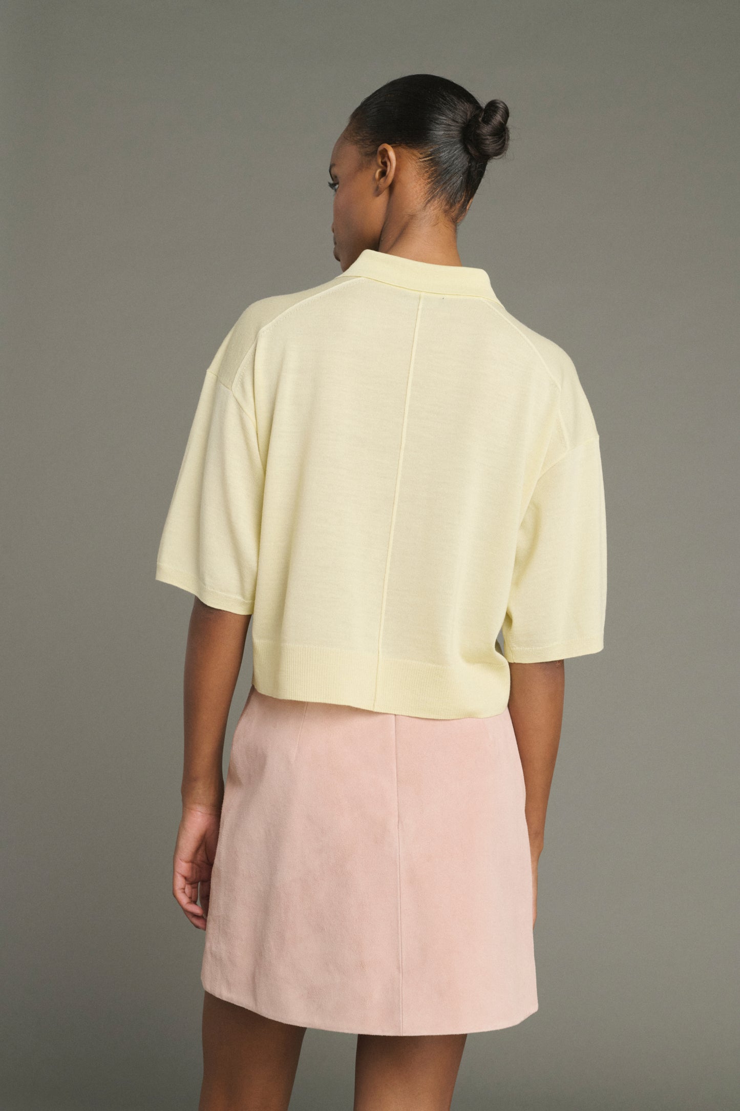 Maglione Elton - Giallo pallido - Lana merinos - Donna