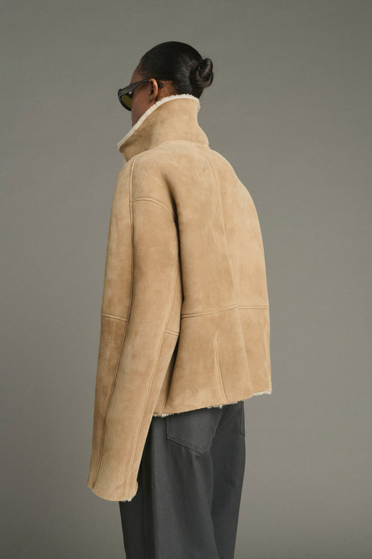 Cappotto Kleber - Beige - Pelle - Donna