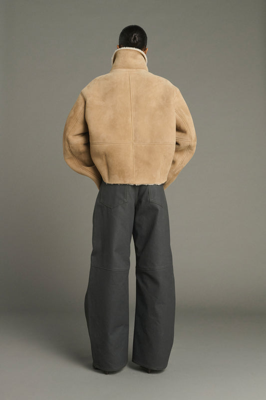 Cappotto Kleber - Beige - Pelle - Donna