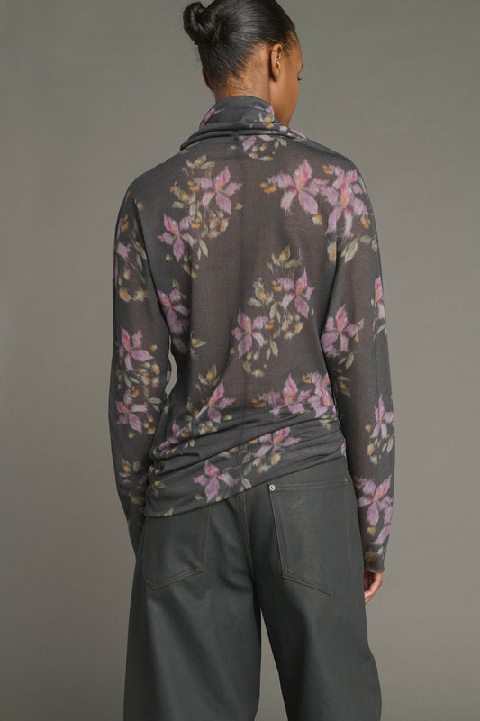 T-shirt Lisia - Anthracite/Violet - Cotton - Women