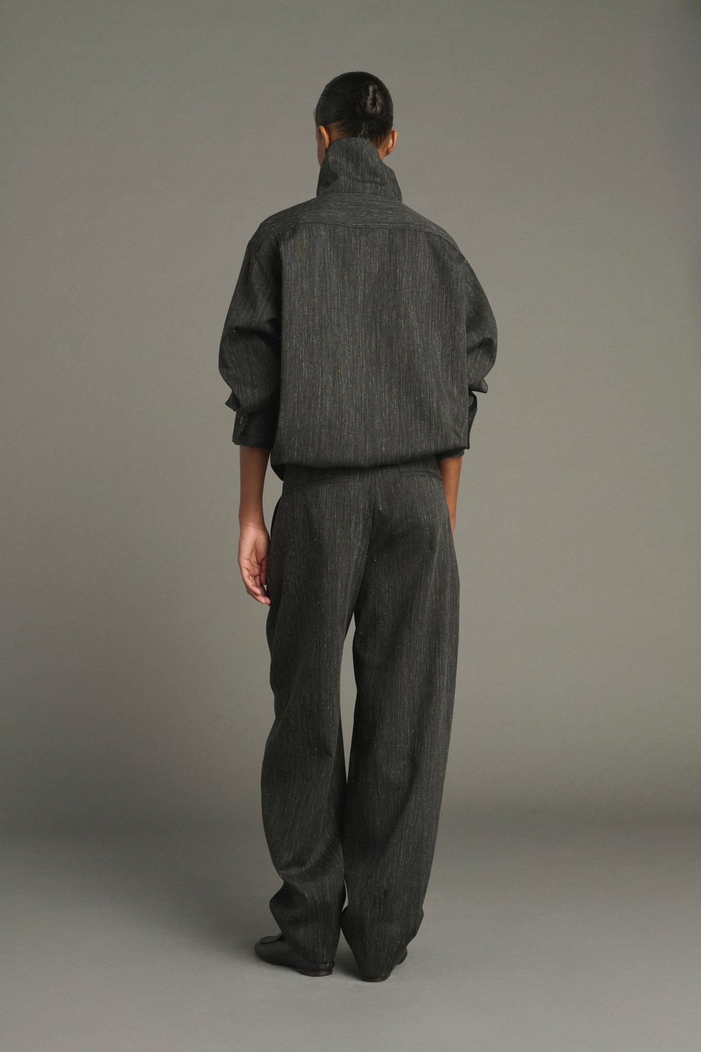 Pantaloni Baptiste - Grigio Antracite - Lana - Donna