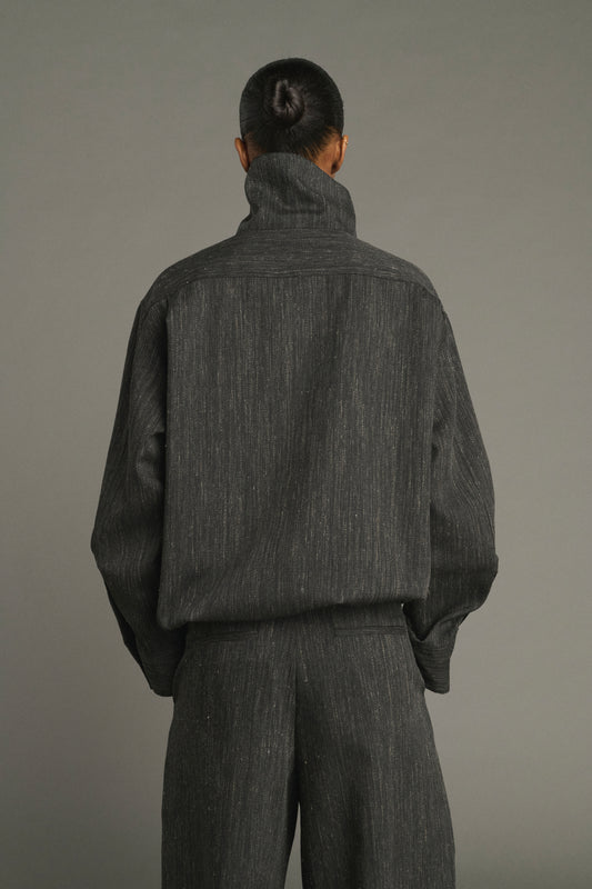 Chemise Lutece - Gris Anthracite - Laine - Femme