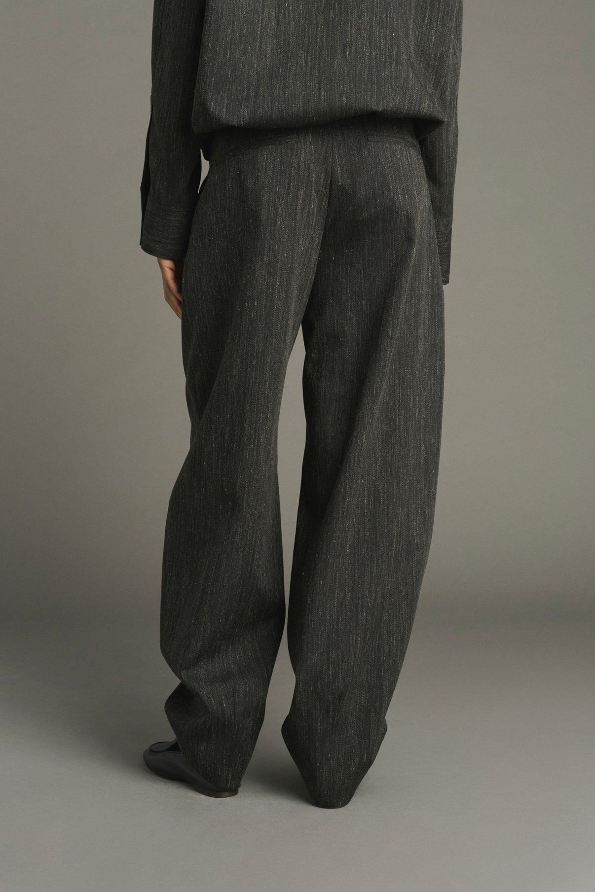 Pantaloni Baptiste - Grigio Antracite - Lana - Donna vue 4