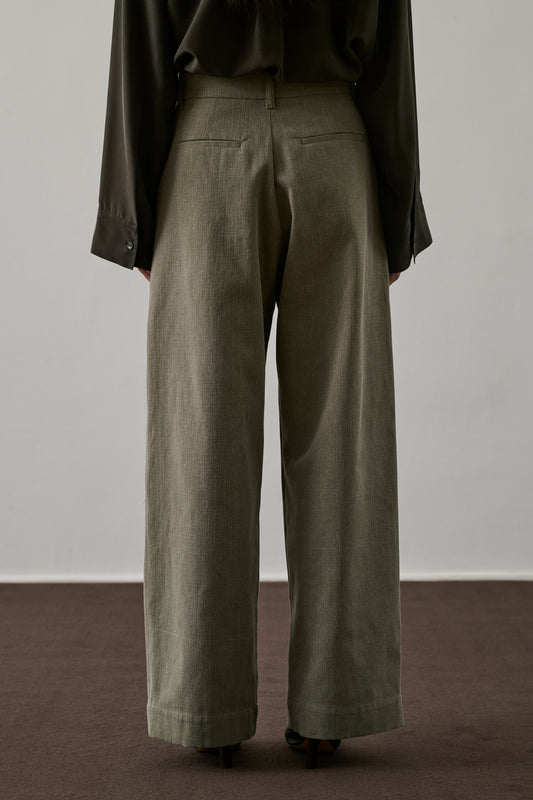 Pantalon Devy - Kaki - Coton - Femme