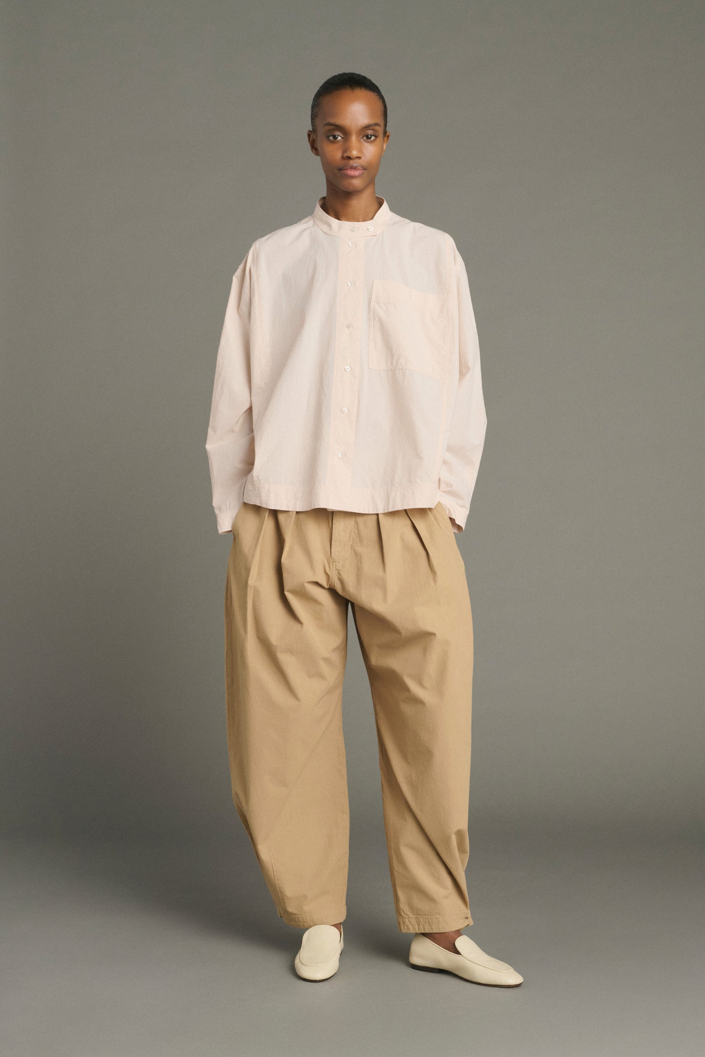 Chemise Chypre - Beige Poudré - Coton - Femme
